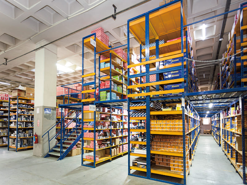 Mezzanine racking