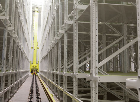 Heavy Duty Racking System with Stacker Crane Installed for Great Wall Technology