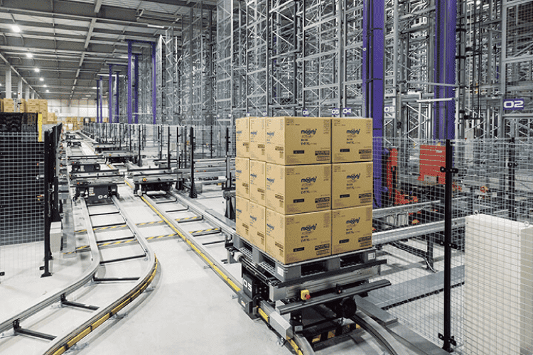 radio shuttle carts warehouse automation ASRS